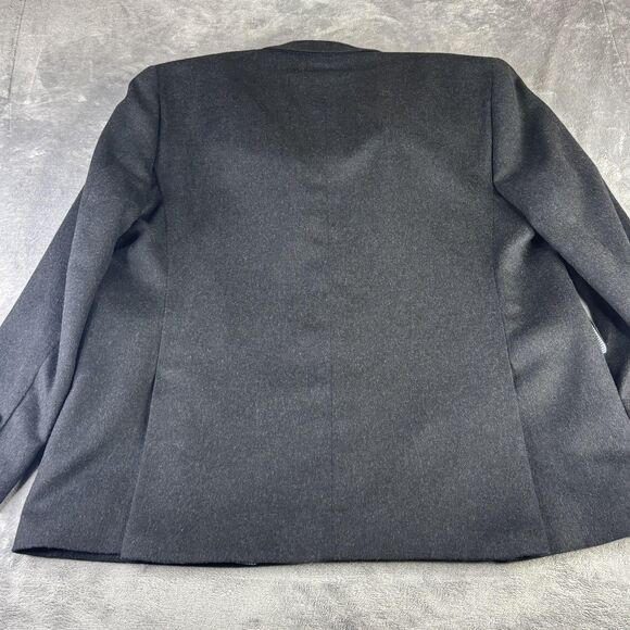 Stafford Sport Coat Mens 50R Charcoal Camel Hair Classic Fit Blazer 2 Button - Picture 4 of 14
